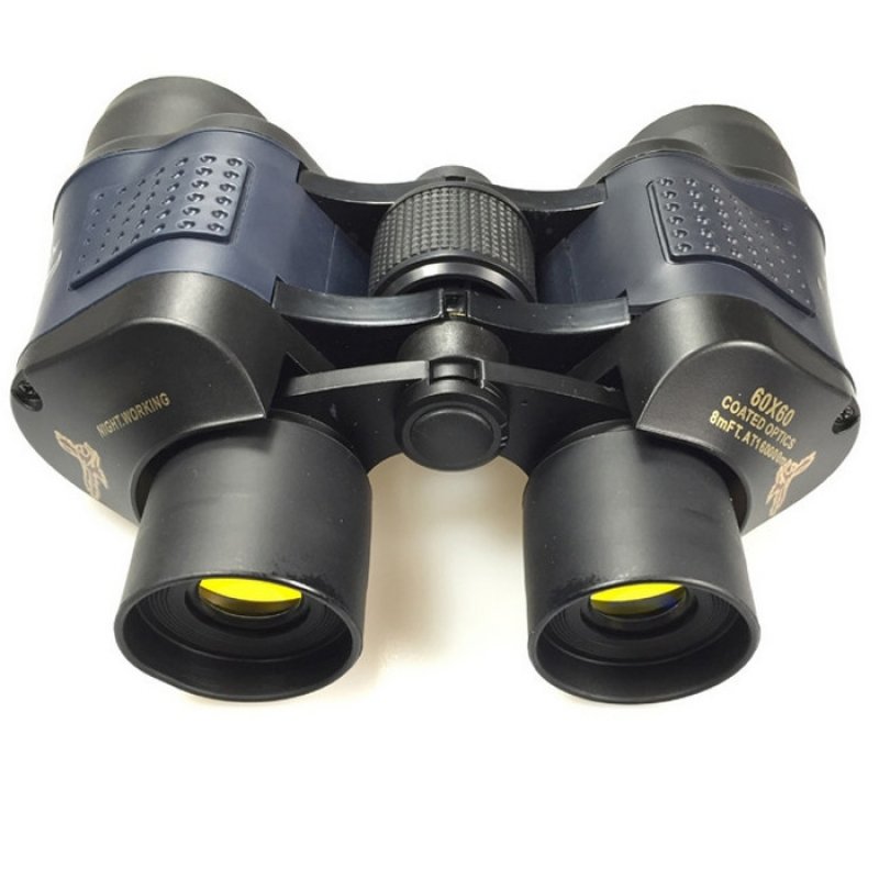 60X60 HD 3000M Observation Optical Green Film Binoculars - Black TM86022226