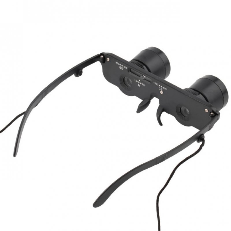 3X28mm HD Head-Mounted Binocular Telescope Optic Glasses Goggles Magnifier