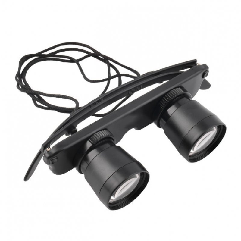 3X28mm HD Head-Mounted Binocular Telescope Optic Glasses Goggles Magnifier