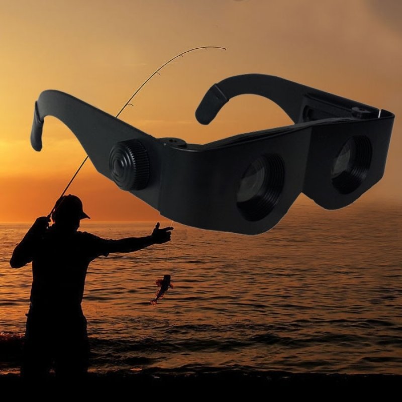 Portable Glasses Style Magnifier Telescope Binoculars Tools For Fishing Hiking etc