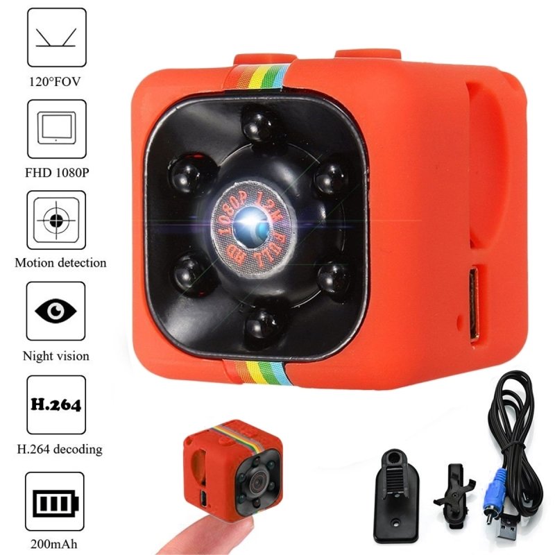 SQ11 Full HD 1080P Mini DV DVR SPY Camera Dash Cam IR Night Vision Red