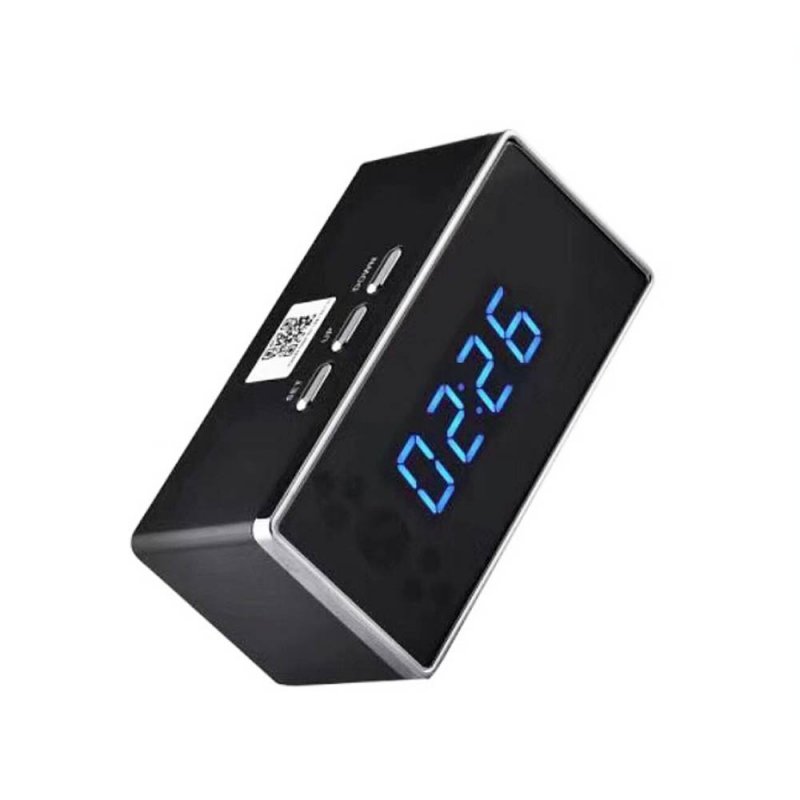 Spy HD 1080P Wireless WiFi Hidden Security Camera Clock US plug Black
