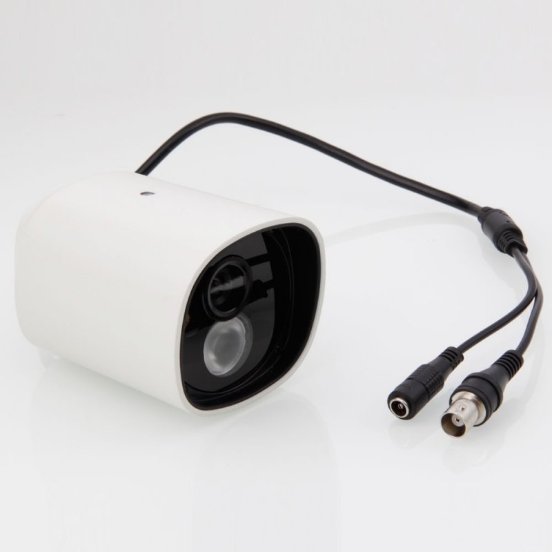 1/3" CCD 650TVL 1-IR LED Metal Security Surveillance Camera White TM86TT2315