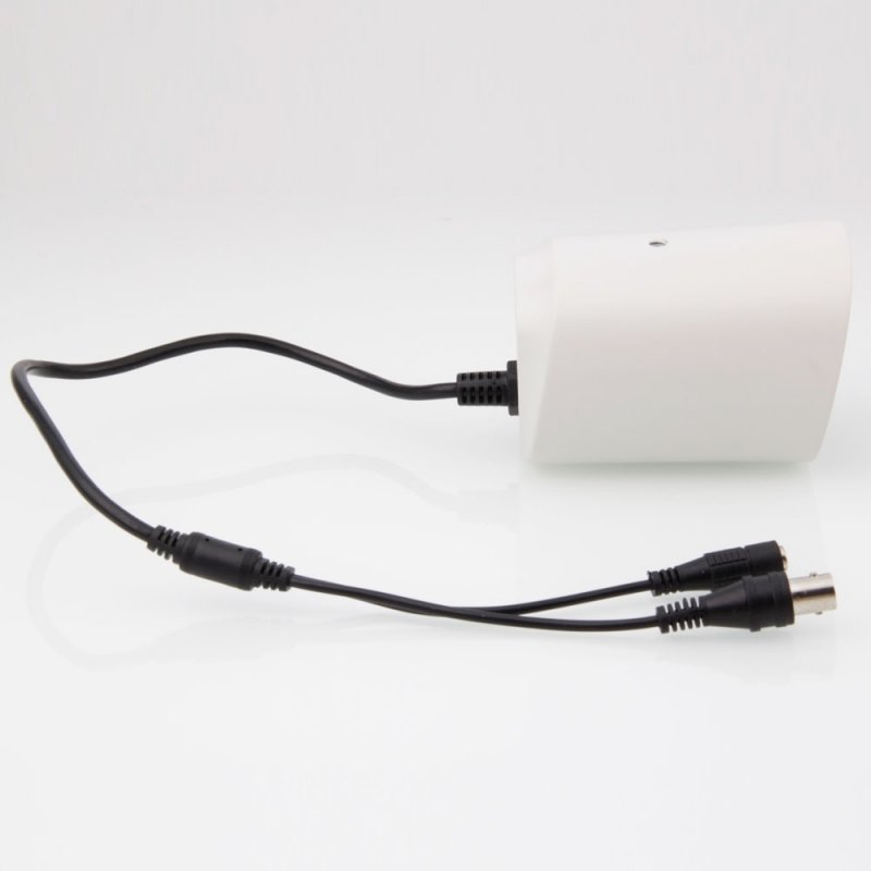 1/3" CCD 650TVL 1-IR LED Metal Security Surveillance Camera White