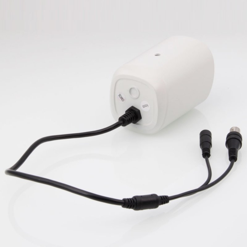 1/3" CCD 650TVL 1-IR LED Metal Security Surveillance Camera White