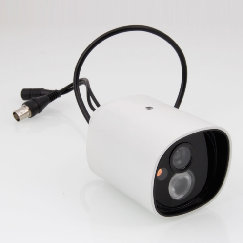 1/3" CCD 500TVL Single LED Array 6mm Metal Security Surveillance Camera White