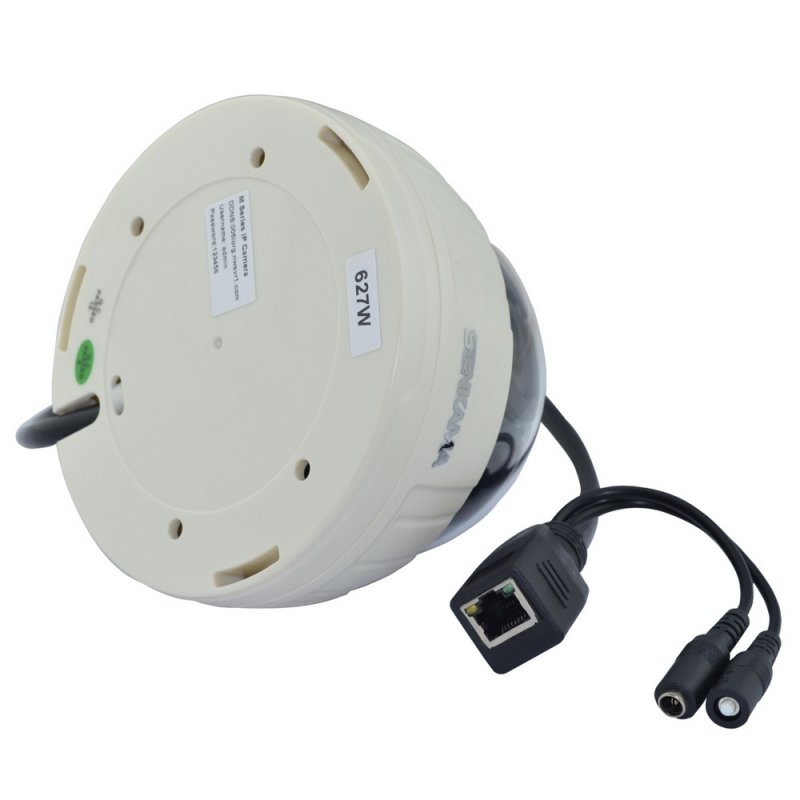 SENKAMA V-627W Wireless Wi-Fi 1.0MP CMOS P2P Night Vision Surveillance Indoor IP Camera with IR-CUT White