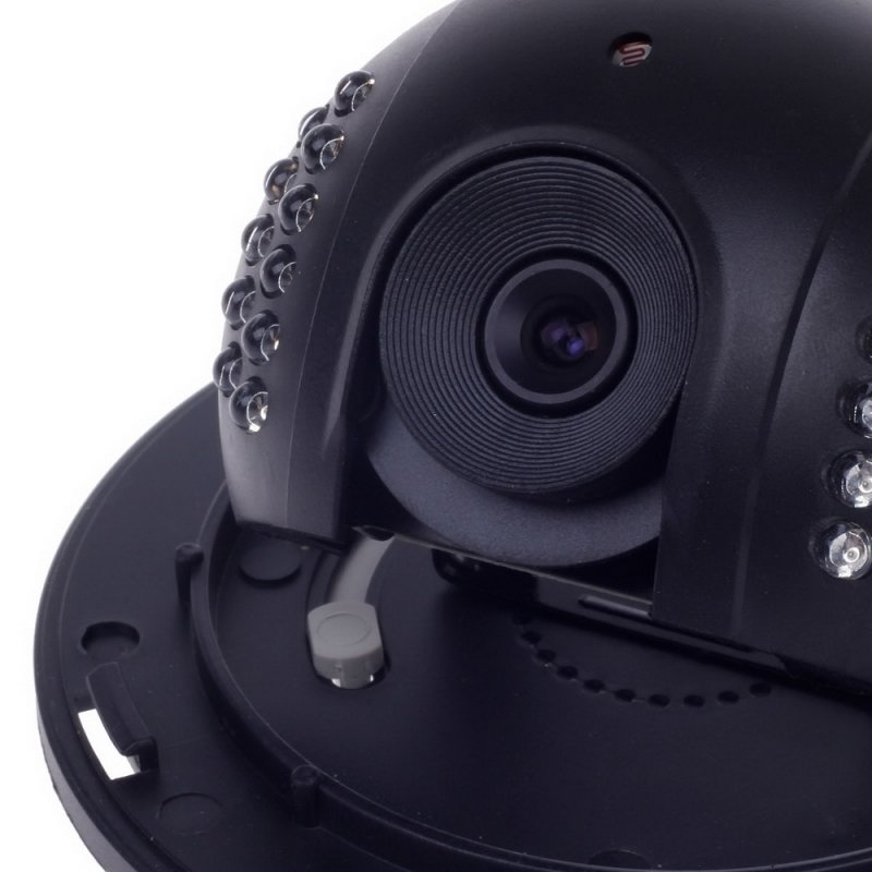1/3" CCD 600TVL Surveillance Dome Camera with 22-IR LED White + Black Paisan PS-3428CF