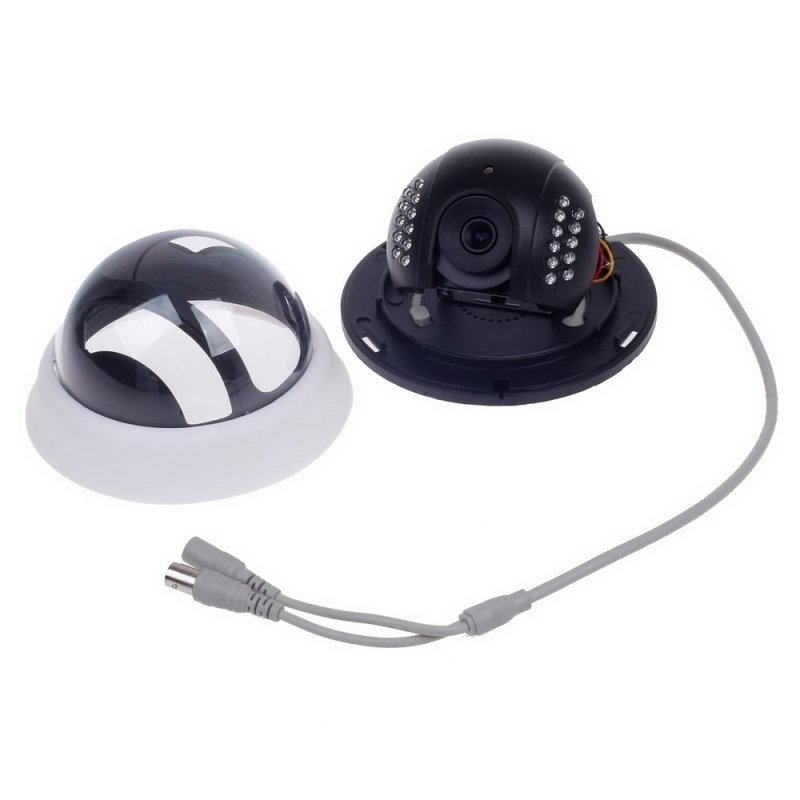 1/3" CCD 600TVL Surveillance Dome Camera with 22-IR LED White + Black Paisan PS-3428CF