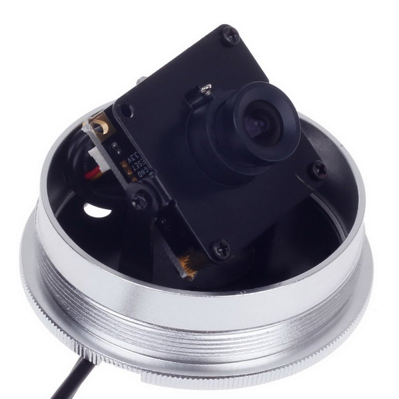 1/3" CCD 600TVL Surveillance Dome Camera Silver + Black Paisan PS-2403CF