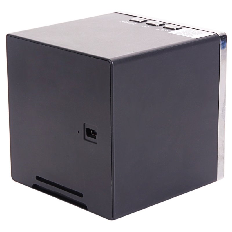 T18 1080P HD Wi-Fi Speaker Clock Hidden Camera US Standard Plug Black