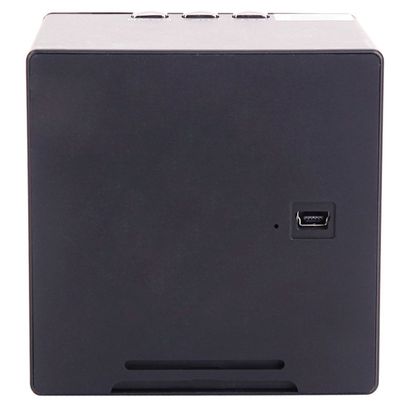 T18 1080P HD Wi-Fi Speaker Clock Hidden Camera US Standard Plug Black