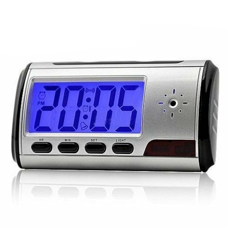 Digital Alarm Clock Video Hidden DV Camera with Motion Detection Black TM86TT5185