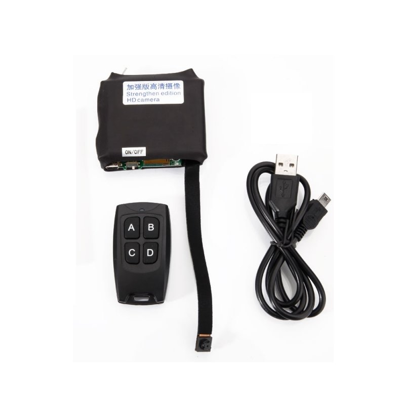 Enhanced Version HD Module Hidden Camera with Motion Detection Remote Control M09 Black