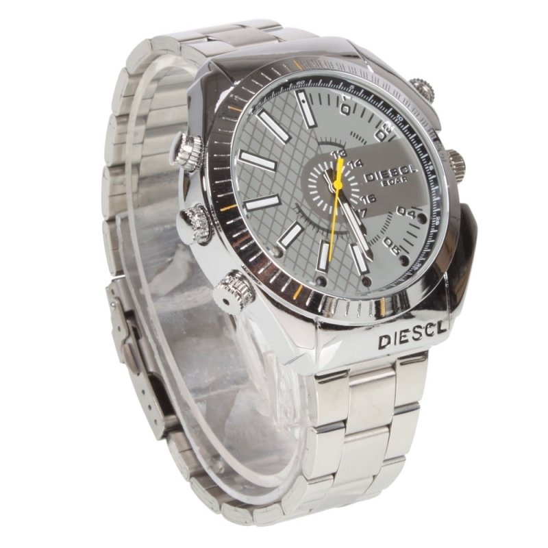 16GB 1920 x 1080 HD Waterproof Hidden Camera IR Night Vision Video Recorder Watch Silver Q-21
