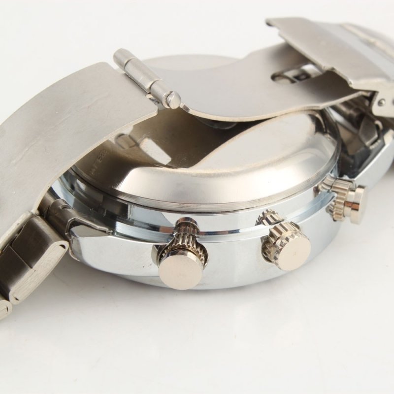 8GB HD Steel Belt Watch Camera Silver