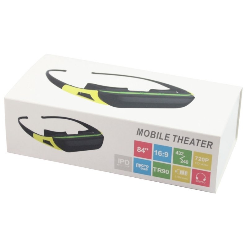 Kartlon 84" 16:9 HD Wide Screen Video Glasses Mobile Theater Random