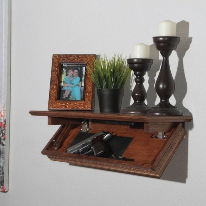 Quick Shelf Safe with RFID - Walnut