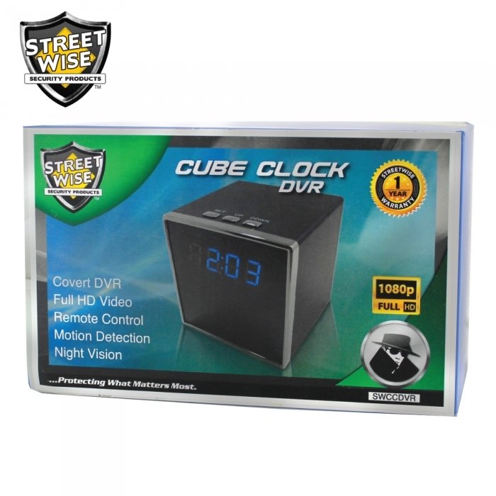 Streetwise Cube Clock DVR Camera