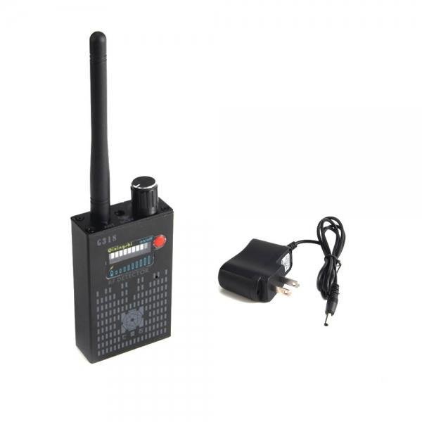 G318 RF Signal Detector CDMA Signal Detector High Sensitivity Detection Hiding Camera Lens / GPS Locator(US plug)