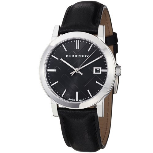 burberry watch leather