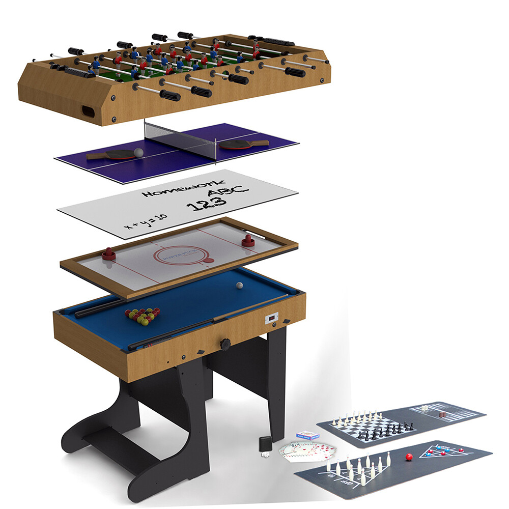 4ft 12-in-1 Folding Multi Games Table by BCE