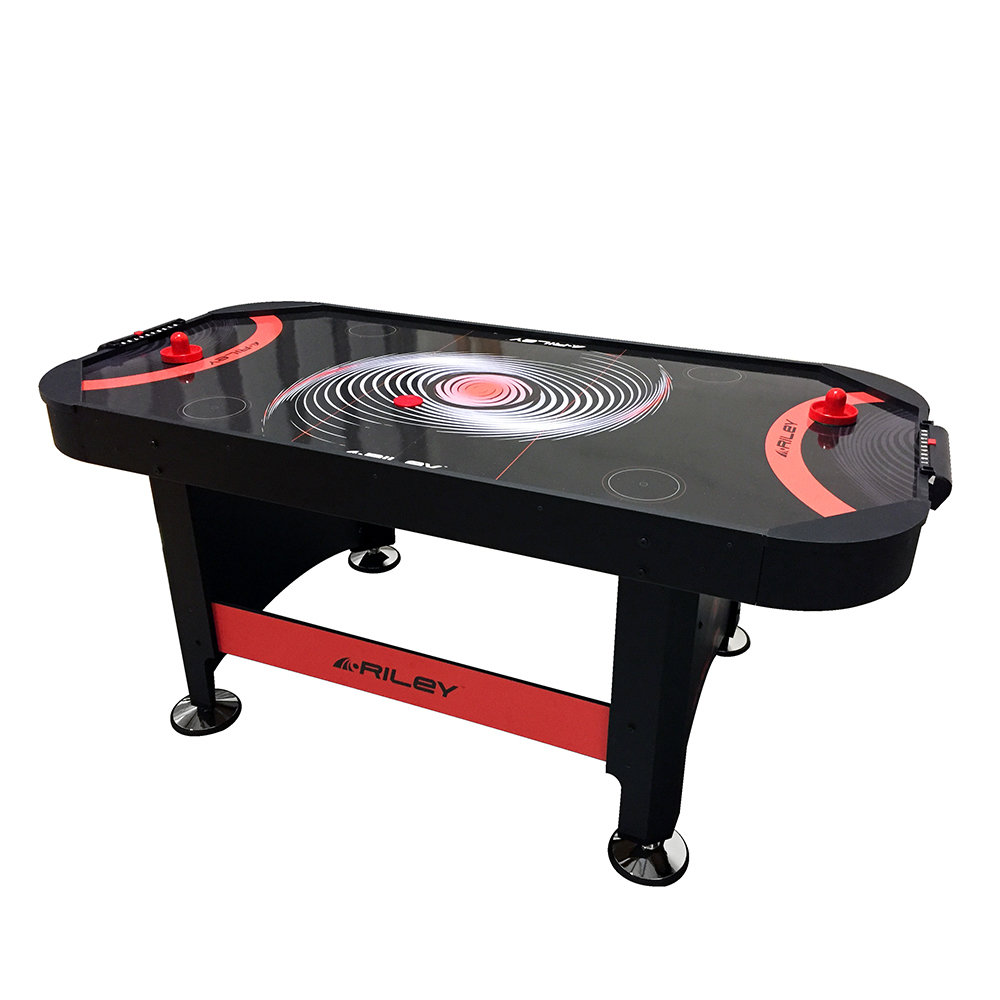 Riley Tornado 6ft Air Hockey Table Black And Orange 240v Fan Motor