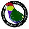 #14 Red Capped Parrot - CITES Pins 114