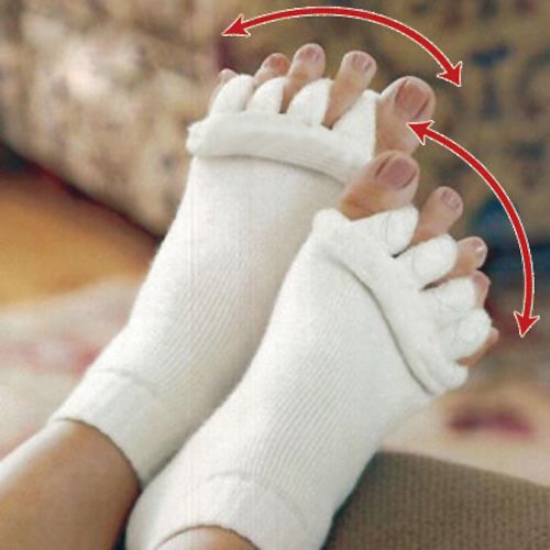 Yoga GYM Massage Open Five Toe Separator Socks Foot Alignment Pain Relief yhs-toemsg-FX