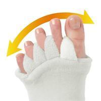 Yoga GYM Massage Open Five Toe Separator Socks Foot Alignment Pain Relief