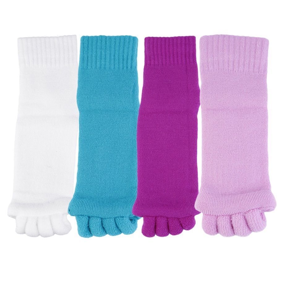 Yoga GYM Massage Open Five Toe Separator Socks Foot Alignment Pain Relief