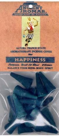 INCENSE, AMERICAN INDIAN-CONES--HAPPINESS (Pet...oils; 20/pk) 4447-9789991425399