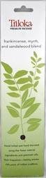 INCENSE, TRILOKA PREMIUM-FRANKINCENSE/MYRRH/SANDALWOOD 78606-9789991522012