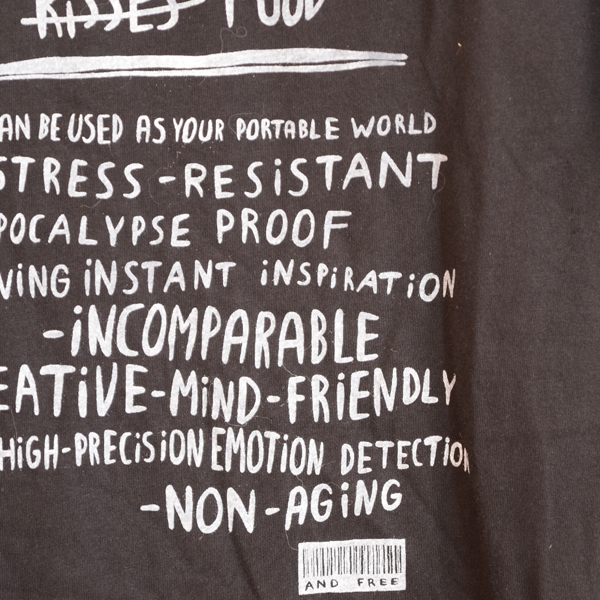 "Will inspire for food" shirt Guys, brown