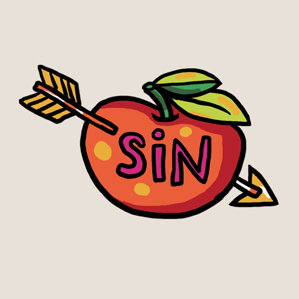 Sin tattoo - set of 2! 00572