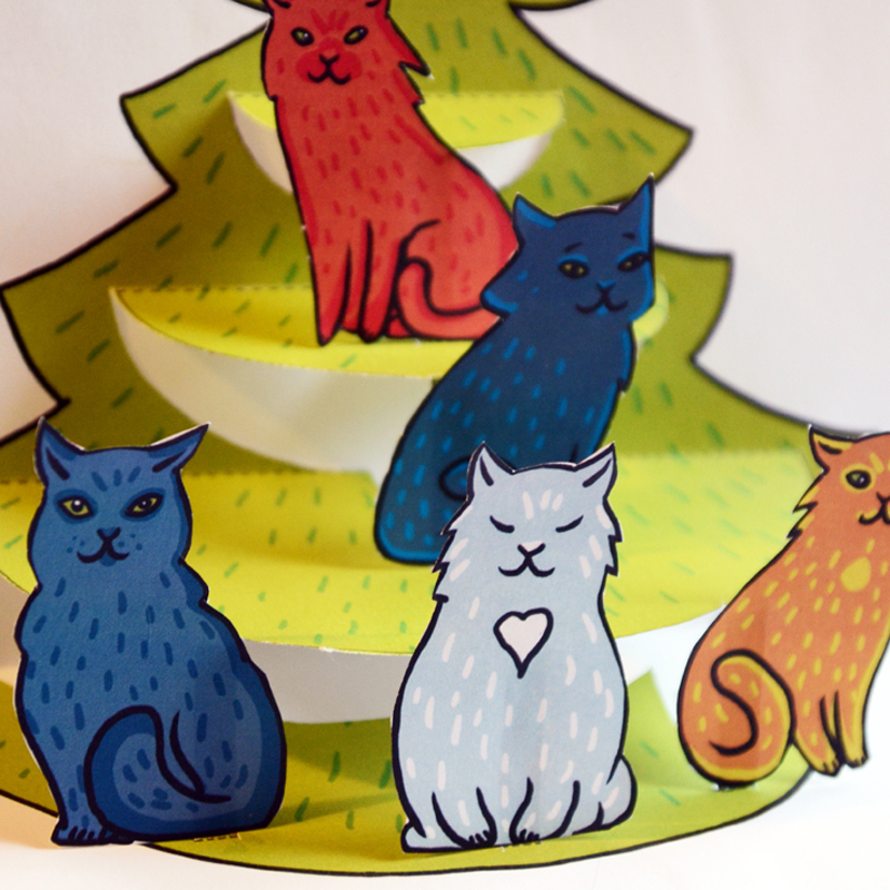 Christmas Tree Pop-Up Card 00699