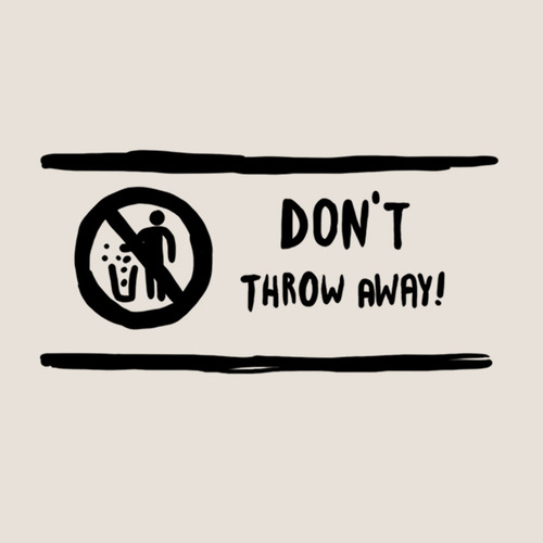 Don't throw away tattoo (set of 4) 00259