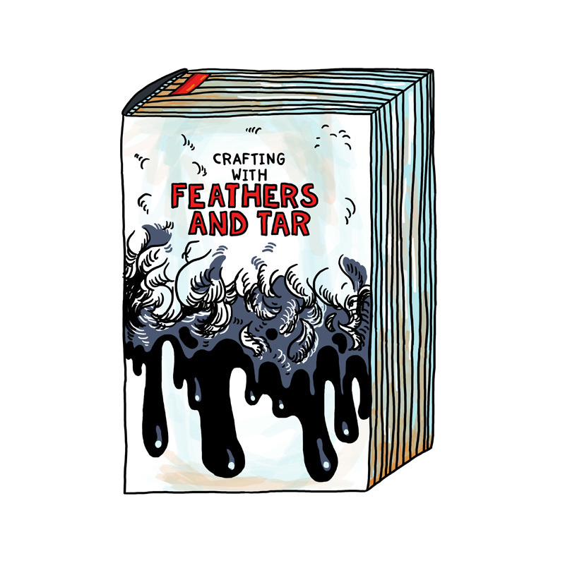 Postcard: "Crafting With Feathers And Tar"