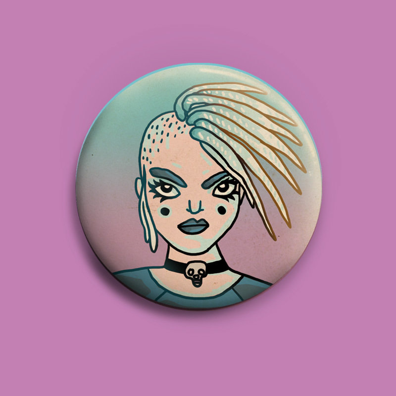 BRLN GRLS Buttons