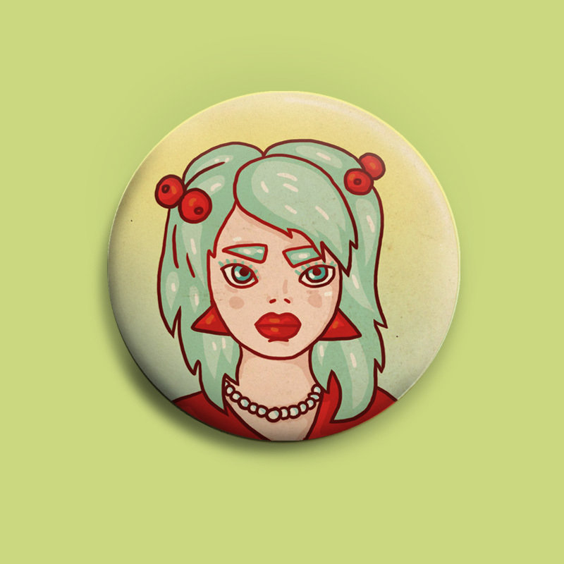 BRLN GRLS Buttons