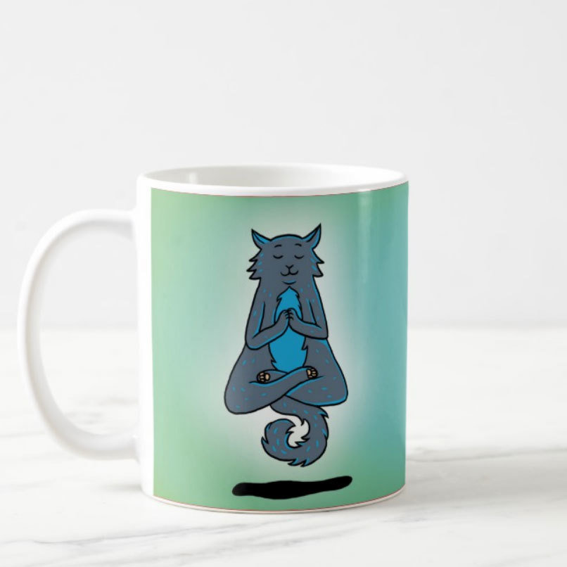 Mug "Yoga Cat" 00977