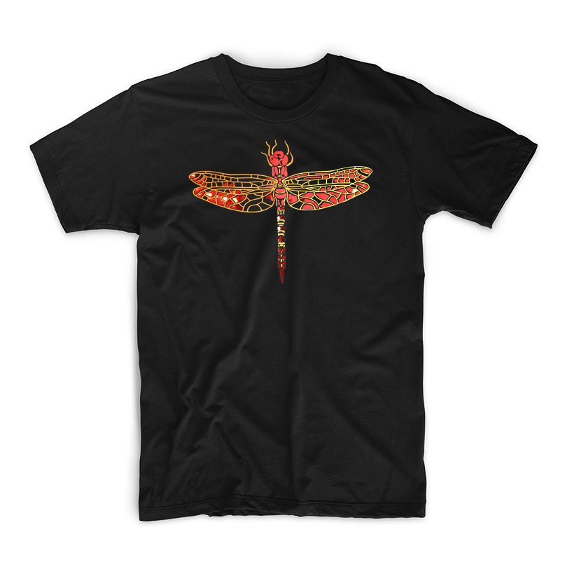 Shirt "Dragonfly" grey