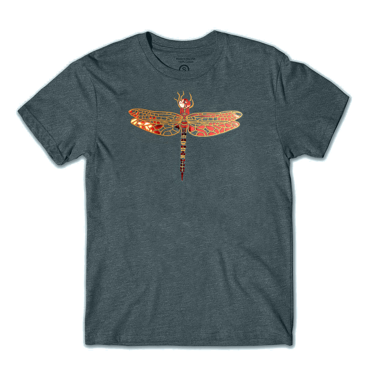 Shirt "Dragonfly" grey