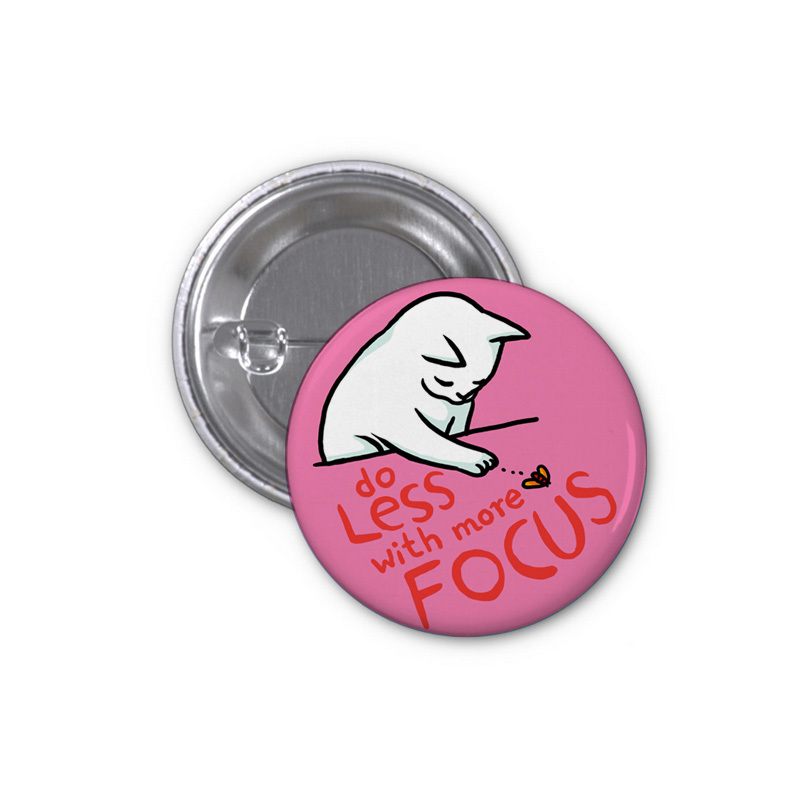 Do less with more focus 50 mm button