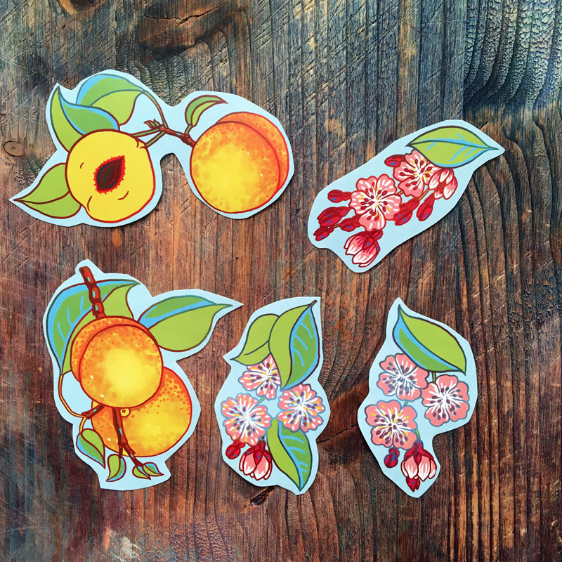 Big Fruit&Berries stickers set of 27
