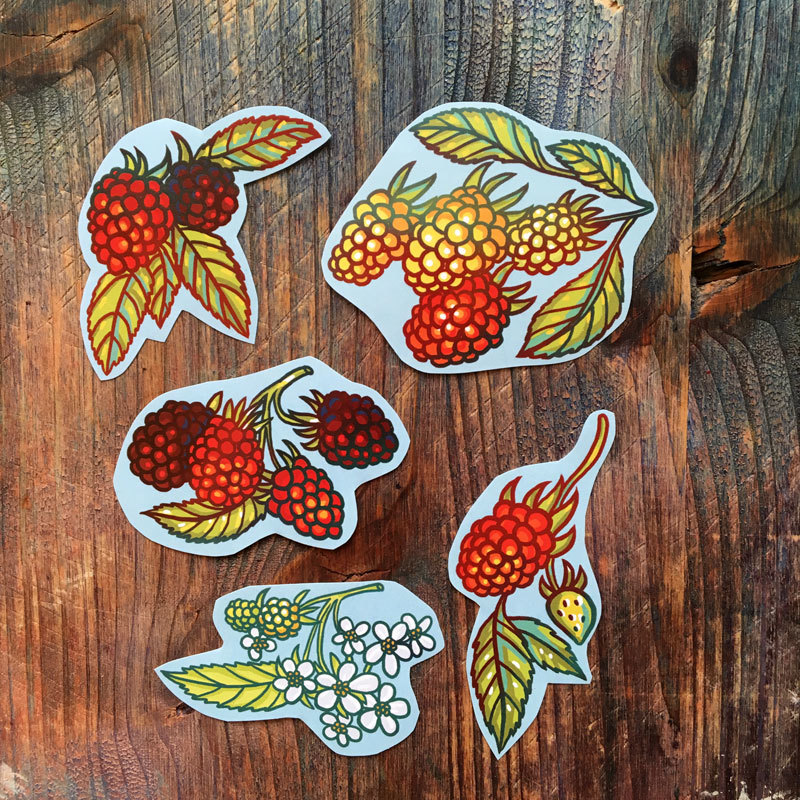 Big Fruit&Berries stickers set of 27