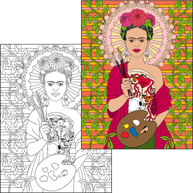 La Patrona Coloring Page La Patrona Coloring Page