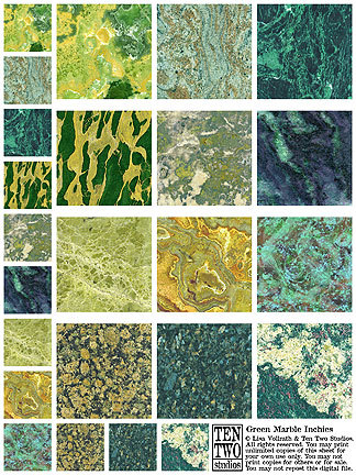 Green Marble Inchies Green Marble Inchies
