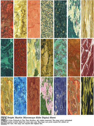 Bright Marble Microscope Slides Bright Marble Microscope Slides