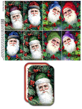 Tin-Sized Santas Tin-Sized Santas
